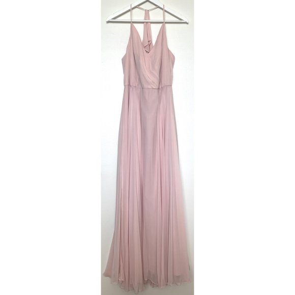 Dessy Collection Blush Bridesmaid Dress - Picture 3 of 10